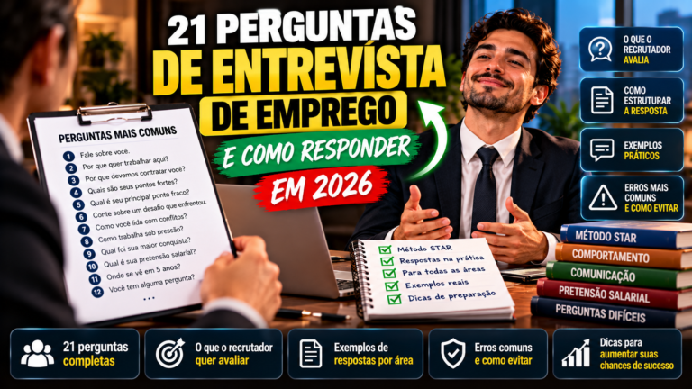Perguntas mais comuns em entrevista de emprego e como responder
