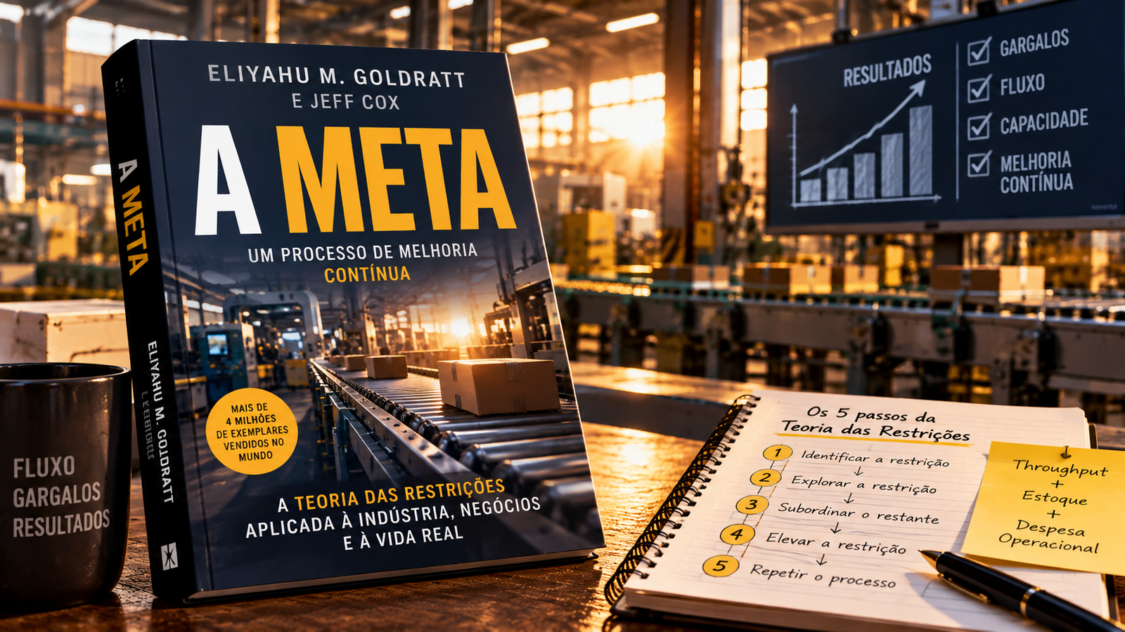 A Meta: Teoria das Restrições, gargalos e os 5 passos de Goldratt