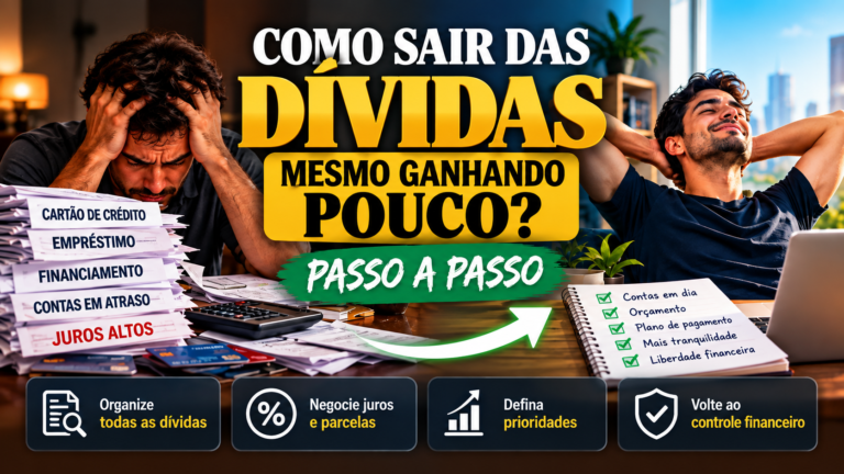 Como sair das dívidas mesmo ganhando pouco: passo a passo