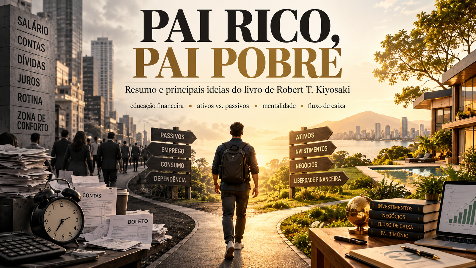 Resumo Pai Rico, Pai Pobre: 6 lições de Robert Kiyosaki
